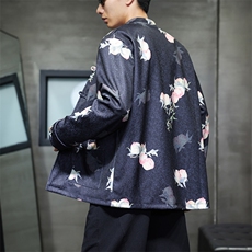 2025秋装新款风夹克外套新中式蟠桃唐装复古汉服2511-P128，男装夹克，电商A057B