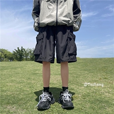 抖音品质潮流工装机能短裤宽松大口袋五分裤B315-K23299-p45控58，男装休闲裤，电商B315