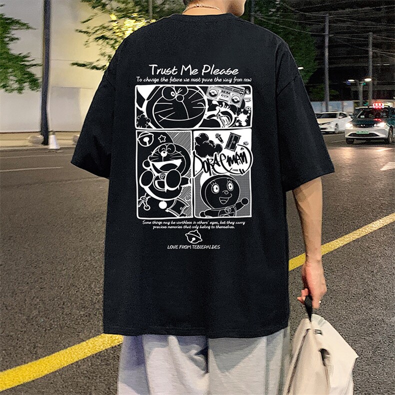T671P26夏季新品港风高街美式短袖T恤宽松ins重磅纯棉体恤,男装T恤,星座304A