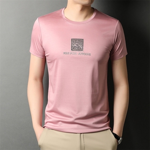 男士短袖t恤夏季男士圆领上衣服半袖体恤潮流休闲男装t桖衫图片