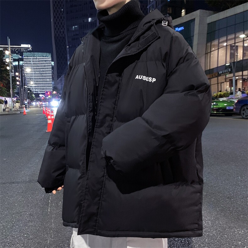2025冬季新款连帽加厚大码宽松棉服潮XZ102A-4-9031-85,男装棉衣,星座211-2
