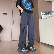 A429-YK193-特P28无差价现货夏季轻薄透气速干休闲工装褶皱长裤，男装工装外套，电商A429