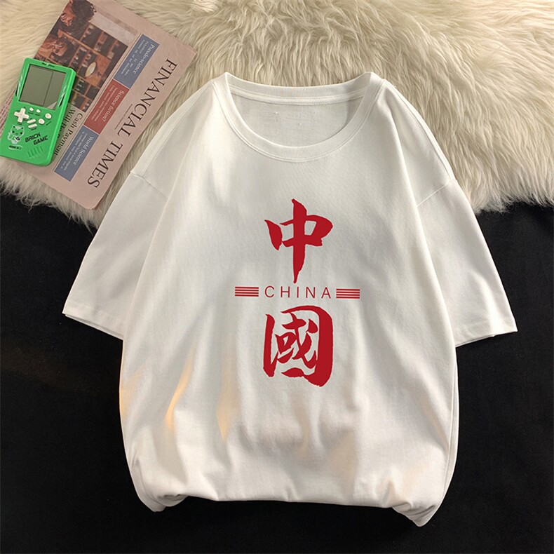 DX17198-P20 纯棉短袖t恤男大码半袖打底衫宽松体恤衫  平铺图片