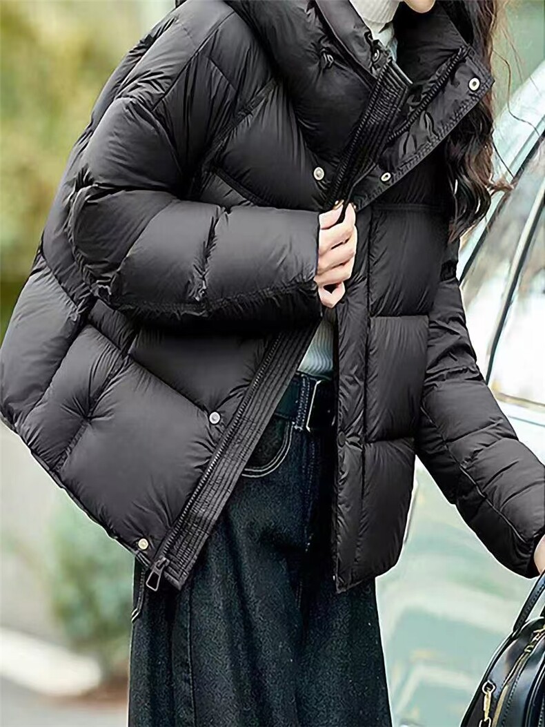 女士羽绒服女2025年冬季新款气质短款超好看加厚外套,女装棉衣/棉服,牛米欧羽绒服工厂店