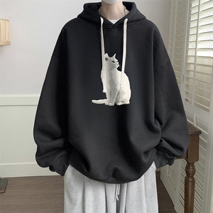 连帽卫衣男大码胖子帽衫大号运动服WY2407-P35图片