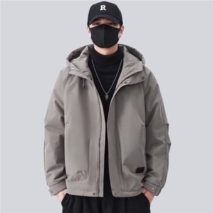 1506-1/ME999加棉1/P74男户外棉衣连帽休闲防水防污防油纯色外套图片