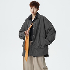 2026春季新款现货翻领夹克男宽松上衣外套DSA157B-JK7962-特P70，男装夹克，电商A157B