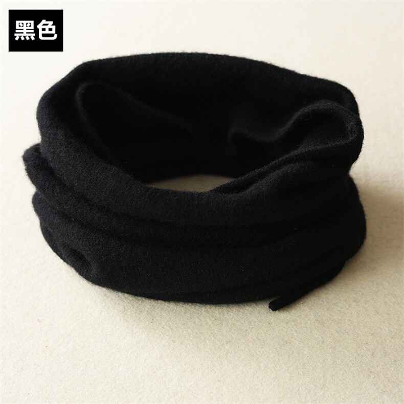 羊毛冷帽网红帽子女秋冬季毛绒针织显脸小堆堆帽大头围包头帽,饰品帽子,九月九羊绒