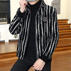 直播新款男士立领金貂绒毛呢大衣短款夹克外套上衣D22P145控238，男装毛呢大衣，电商B226-2（原B217-2）