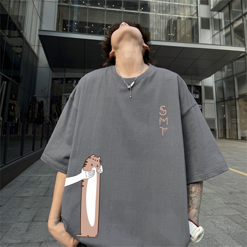 220G夏季新款纯棉圆领短袖T恤DT452-特P19控38,男装T恤,电商B370
