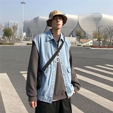 男百搭潮流时尚牛仔马甲背心X170P45，男装背心/马甲，星座1116-2