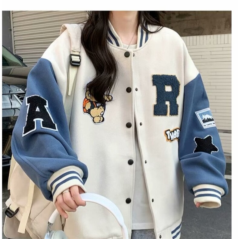 美式棒球服外套女2026秋冬新款初中高中学生潮夹克上衣服,男装夹克,星座218-1（原230）