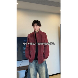 DSA028-PLPY2533美式休闲复古立领大口袋拉链皮衣夹克,短裤和上衣怎么搭配好看图片