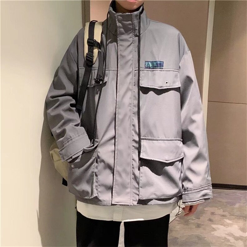 港风机能夹克男士春秋季潮牌ins多口袋工装外套W1018P65,男装夹克,星座1116-2
