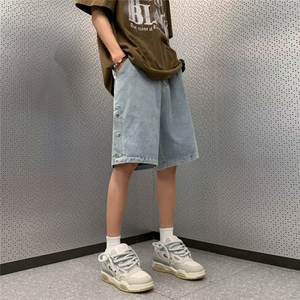 美式牛仔裤男春秋新款休闲直筒裤XK5013P40图片