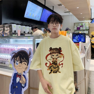 港风抖音直播宽松美式260克TB1826批28短袖220克纯棉T1826特P18图片