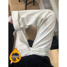白色长裤加绒
