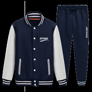 2025秋季运动套装情侣学生运动两件套班服XZ102A-4-8603-P95图片