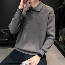 MY07衬衫领毛衣男厚款冬季加厚韩版潮流网红个性针织衫，男装针织衫/毛衣，电商D310（原电商305）
