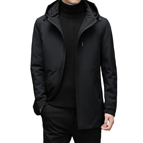 2021中青年灰鸭绒羽绒服男冬季休闲中年爸爸装外套XXH2153-P260,男装羽绒服,电商B212（原钱塘6029）