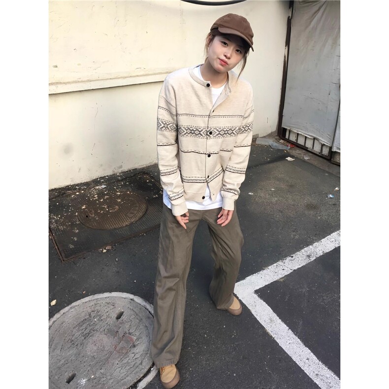 网图现货美式宽松提花毛衣男女M87P60,男装针织衫/毛衣,星座205-3