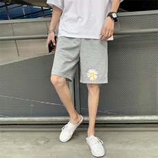 910A-D821港风夏装新款休闲运动短裤男女情侣裤子潮，男装休闲裤，星座910A