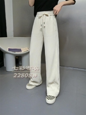 2022春装条绒镂空直筒裤，其它，七彩布衣