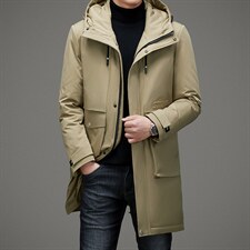 连帽羽绒男冬季保暖商务休闲外套中年爸爸男装羽绒服ZL7793-P300，男装羽绒服，电商B212（原钱塘6029）