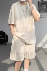 运动装男2025夏季新款港风宽松短袖短裤运动套装TZ9520-P55，男装休闲套装，星座214-3