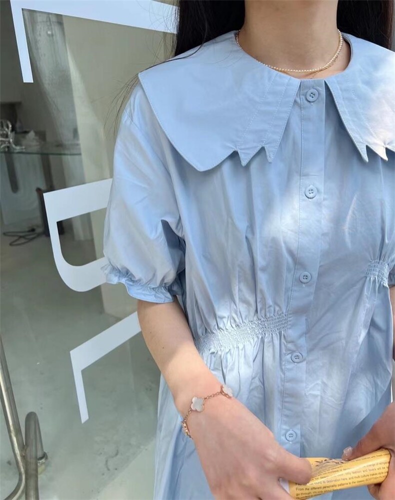 现货特别领子连衣裙，女装连衣裙，MI MI(1F)