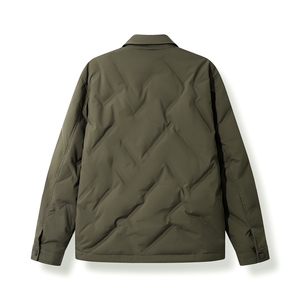 【真正羽绒 】90绒带翻衬衫翻领短款羽绒服LMY65109-P150图片