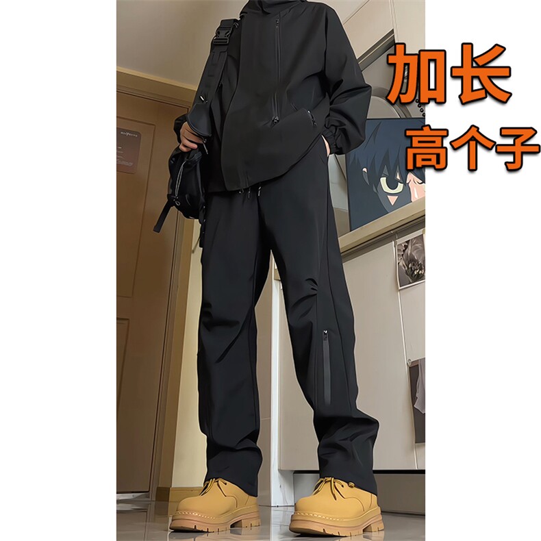 加长版高个子冲锋裤男户外登山裤子115CM直筒美式188工装KZ019P50图片