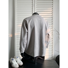 XZ809A/32CC/P35/控48/加绒P45/控58印花麂皮绒重磅长T卫衣，男装卫衣，星座809A(原222-1)