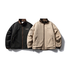 南夏乔装2025冬季新款日系撞色翻领刺绣棉衣潮流休闲宽松棉服外套，男装棉衣，电商S006（B521）