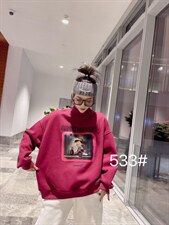 2021冬季复合婴儿绒加厚保暖卫衣，女装卫衣/绒衫，柏旺阁