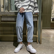 复古牛仔裤子男百搭直筒裤高街休闲长裤A080-9253-P35，男装牛仔裤，电商A080