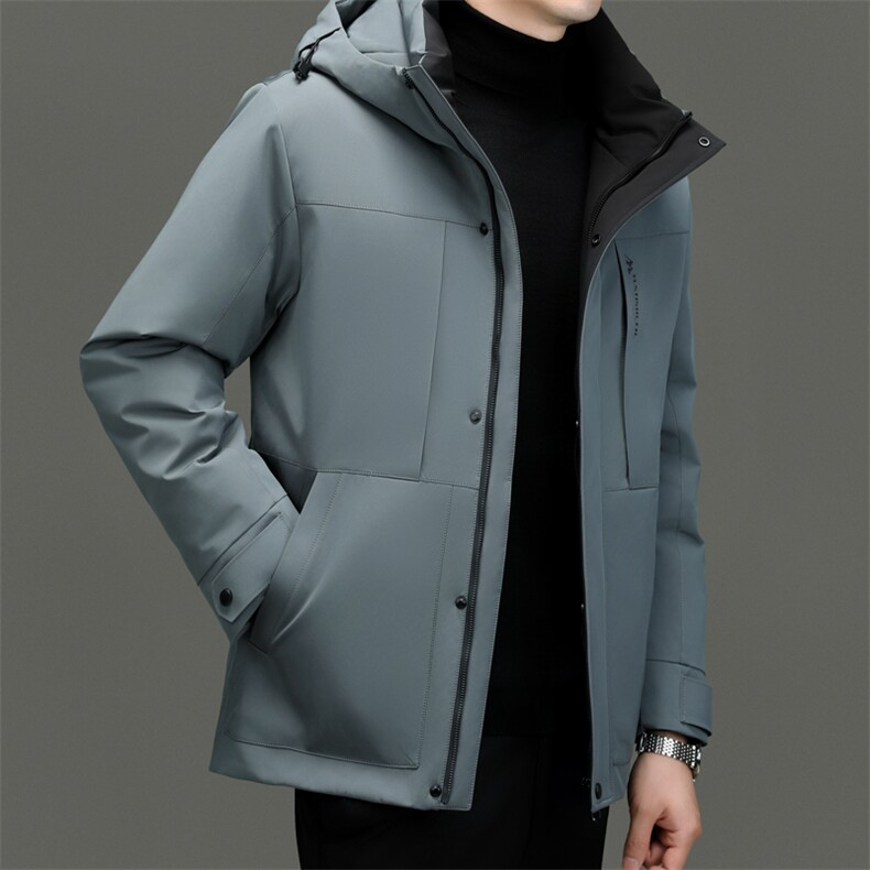 BZC2366钱塘2020-2新款时尚休闲简约冬季厚款中年男士羽绒服P240,男装羽绒服,钱塘207-2