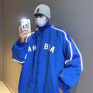 港风新品 反光宽松男士棉衣韩版百搭情侣棉服冬装外套G1030 P118图片