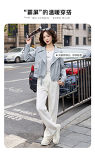 海宁真皮皮衣女高端2025新款爆款宽松时尚气质绵羊皮夹克女士外套，女装皮衣，臻衣坊