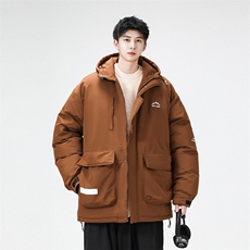 冲锋衣羽绒棉服男冬季宽松大码加厚棉衣ins潮流外套M0783-P120，男装棉衣，星座308B-2