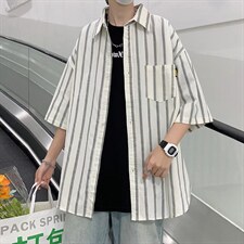 短袖衬衫春款男港风潮流弹力CS13P31，男装衬衫，星座1116-2