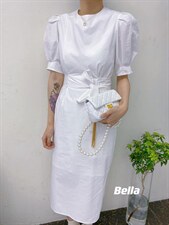 2022年夏季新款收腰连衣裙，女装连衣裙，Bella(2F)