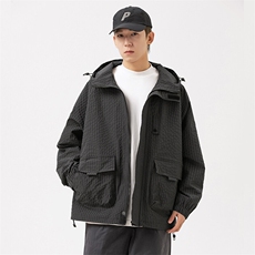 秋季户外连帽夹克男外套男女同款DSA157B-JK7811-P75，男装夹克，电商A157B