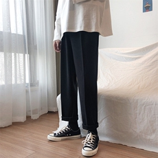 大量现货/加厚呢料裤韩版宽松百搭直筒休闲西裤A338-1KK03P55，男装西裤，电商D325
