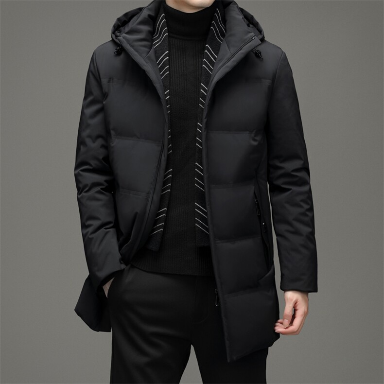 男士中长款羽绒服21冬季新款冬装保暖时尚防风外套YYYR6810-P330,男装羽绒服,钱塘6003A(原)4033A