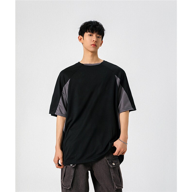 1可二开速干运动美式篮球街头大码M-5XL短袖T恤男DX78017P45控75，男装T恤，星座226-2