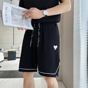 夏季短袖套装韩版五分裤潮流t恤短裤一套网红潮牌休闲运动服男图片