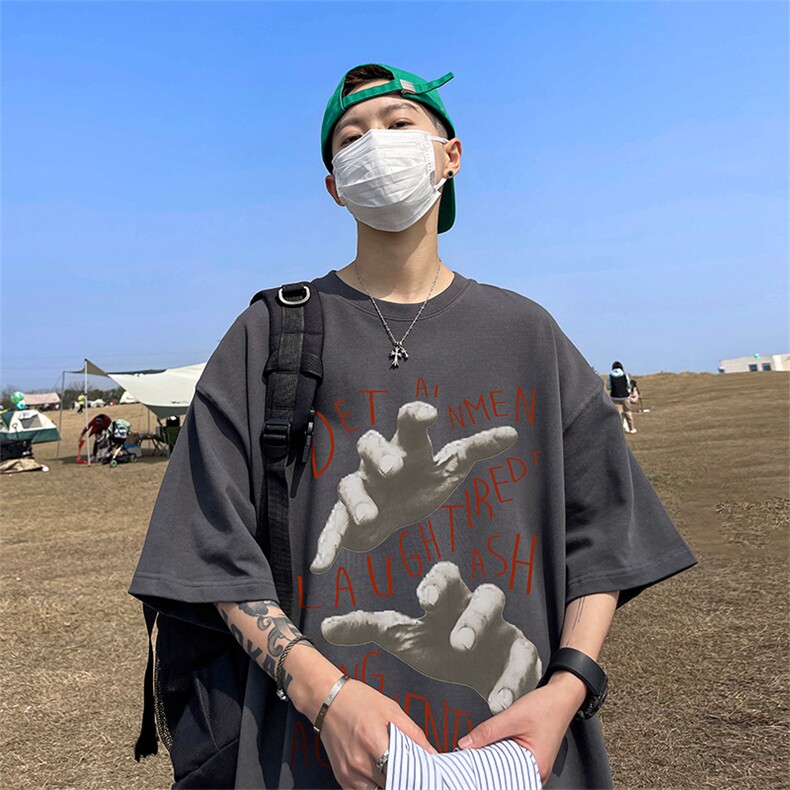 数据超好220克重磅美式潮牌短袖t恤T1151-P28直播有280克品质P35,男装T恤,电商A486