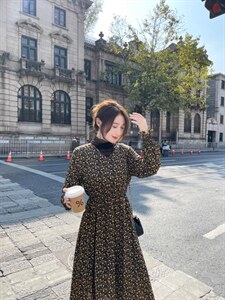 加绒连衣裙图片