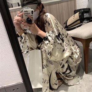 现货 夏季印花衬衫裙图片